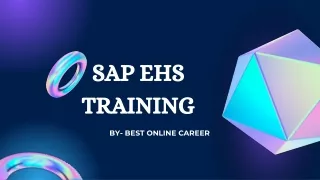 SAP EHS TRAINING