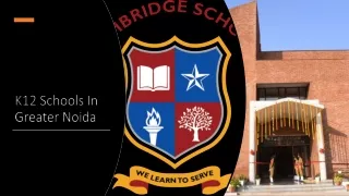 K12 schools in greater noida