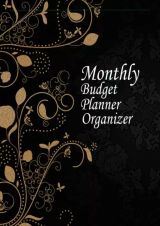 ❤READ⚡ ebook [PDF]  Monthly Budget Planner Organizer: Bill Payment and Money Sav