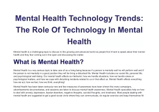 Mental Health Technology Trends_ The Role Of Technology In Mental Health