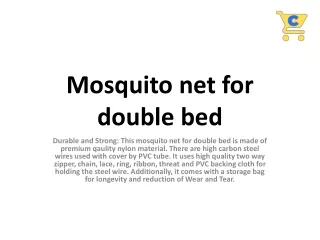 Mosquito net for double bed