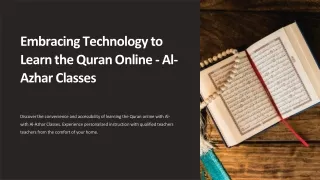 Embracing Technology to Learn the Quran Online