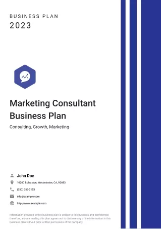 marketing consultant business plan