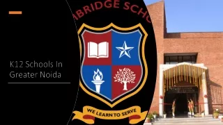 K12 schools in greater noida