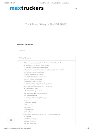 Truck Driver Salary in the USA (2023) - max truckers