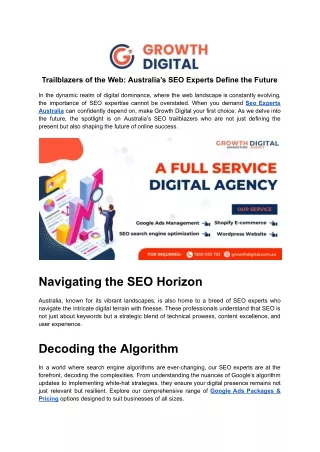 Trailblazers of the Web_ Australia’s SEO Experts Define the Future