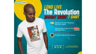 Long Live The Revolution Bhagat Singh T Shirt – Punjabi Adda