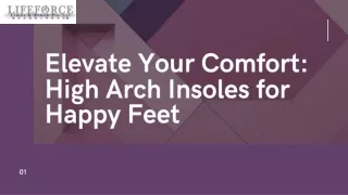 Elevate Your Comfort High Arch Insoles for Happy Feet