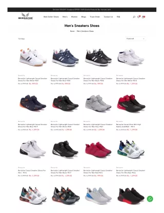 Buy Best Sneakers Shoes for Men in Delhi, India | Bersache