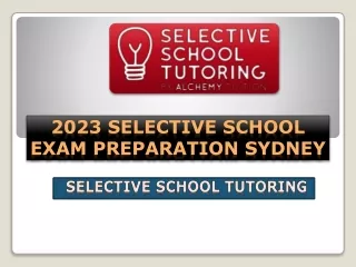 2023 Selective School Exam Preparation Sydney