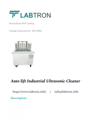 Auto lift Industrial Ultrasonic Cleaner