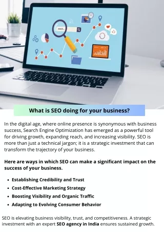 What is SEO doing for your business?