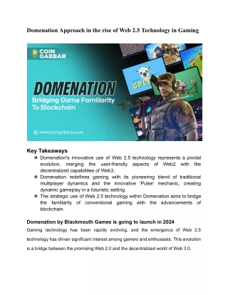 Domenation Approach in the rise of Web 2