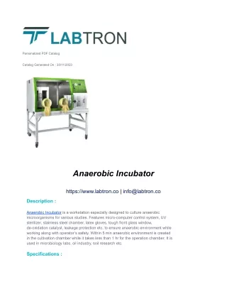 Anaerobic Incubator