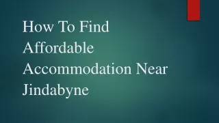 How To Find Affordable Accommodation Near Jindabyne