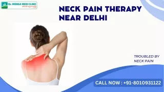 Neck Pain Therapy Near Kashmere Gate, Delhi | 8010931122