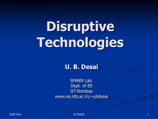 Disruptive Technologies