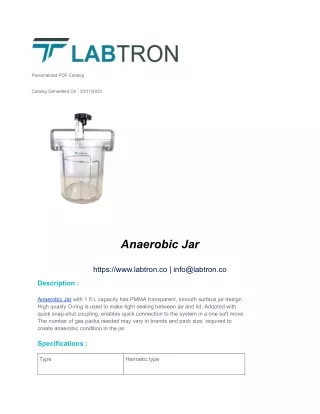 Anaerobic Jar