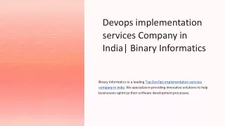 Devops-implementation-services-Company-in-India