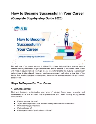 How to Become Successful in Your Career (Complete Step-by-step Guide 2023)