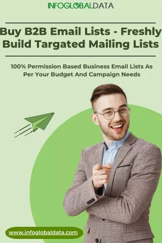 Buy B2B Email Lists - Freshly Build Targated Mailing Lists-infoglobaldata