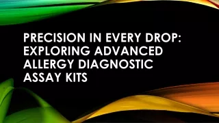 Allergy Diagnostic Assay Kits Market Opportunity Assessment, Key Vendor Analysis