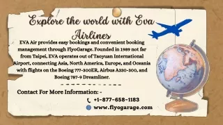 Fly Affordably with EVA Air: Unlock FlyoGarage Flight Deals! Call  1-877-658-118