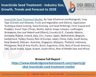 Insecticide seed treatment market