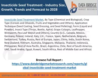 Insecticide seed treatment market