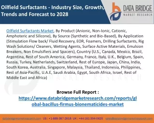 Oilfield Surfactants Market