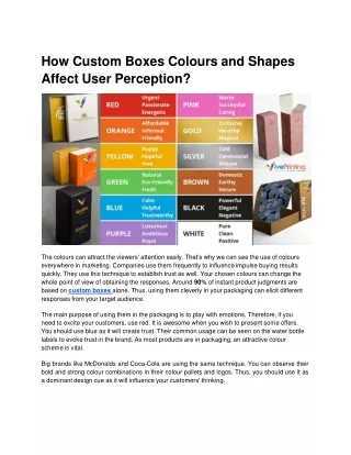 How Custom Boxes Colours and Shapes Affect User Perception_