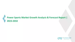 Power Sports Market 2032: Top Vendors Analysis, Growth Drivers and Geographical