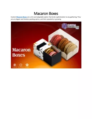 Macaron Boxes