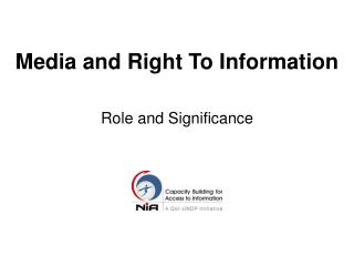 Media and Right To Information