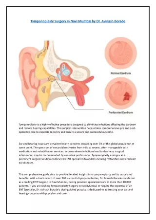 Tympanoplasty Surgery in Navi Mumbai