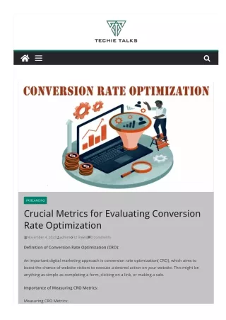 Conversion Rate Optimization