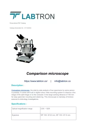 comparison microscope