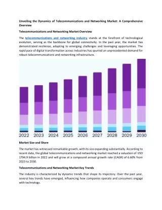 Telecommunications and Networking Market