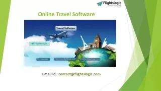 Online Travel Software