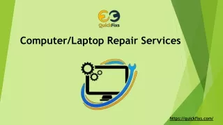 QuickFixs - Your Trusted Partner for Swift Computer and Laptop Repair Services!