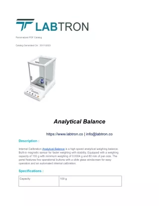 Analytical Balance