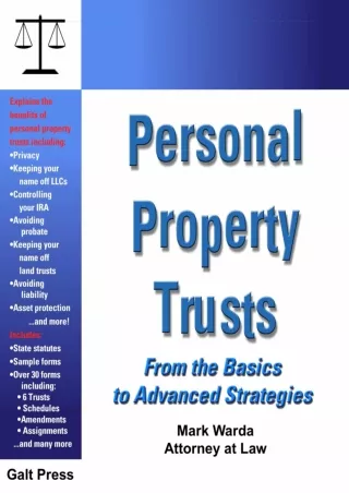 ✔DOWNLOAD⭐/PDF  Personal Property Trusts