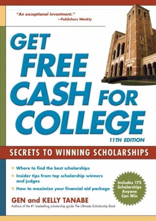 ✔DOWNLOAD⭐/PDF  Get Free Cash for College: Secrets to Winning Scholarships