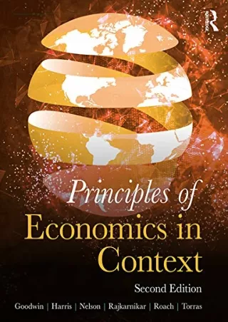 [PDF] ✔DOWNLOAD⭐  Principles of Economics in Context