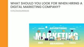 What Should You Look for When Hiring a Digital Marketing Company