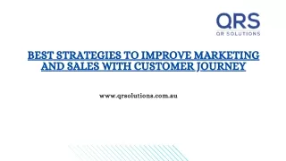 Best Strategies to Improve Marketing and Sales with Customer Journey