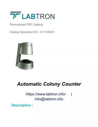 Automatic Colony Counter