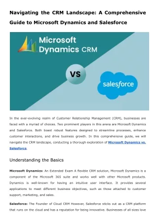 Navigating the CRM Landscape_ A Comprehensive Guide to Microsoft Dynamics and Salesforce