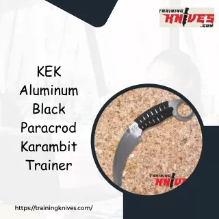 KEK Aluminum Black Paracrod Karambit Trainer