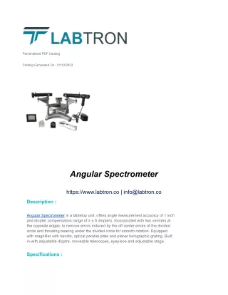 Angular Spectrometer